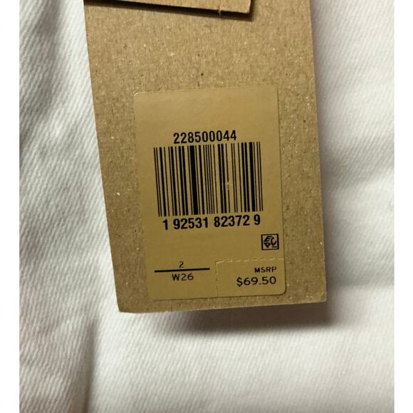 Levi’s 721 High Rise Skinny Ankle Jeans White Size W26 - Picture 5 of 6